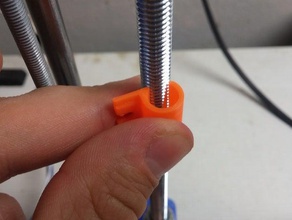 power supply clip 3d printer parts 8mm rod screw threaded 3d print model - Mito3D