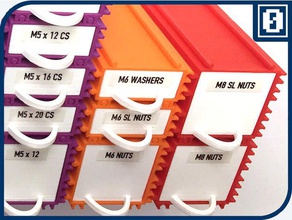 mini cajones final de la herramienta los titulares cuadros pecho contenedor apilable envase casa 3d print model - Mito3D