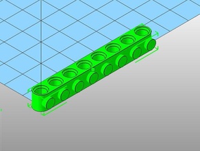 openscad technic blocchi speciali costruzione i giocattoli lego compatibili 3d print model - Mito3D