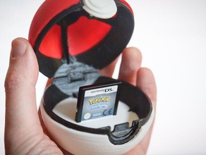 pokeball inset ds gamecard props pokemon storage box 3d print model - Mito3D