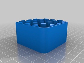 cassa di batteria aa 16x base i contenitori personalizzato 3d print model - Mito3D