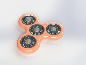 fidget tri-spinner 608 roulement d'autres 608zz jouet toupie 3d print model - Mito3D