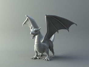 dragon creatures mystery wings 3d print model - Mito3D