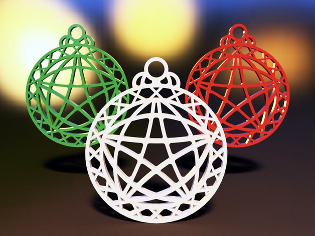 noël ornement géométrique vol01 décor de star 3D print model - Mito3D