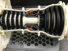 remix çift süper jet motoru parçaları araçlar 3d print model - Mito3D