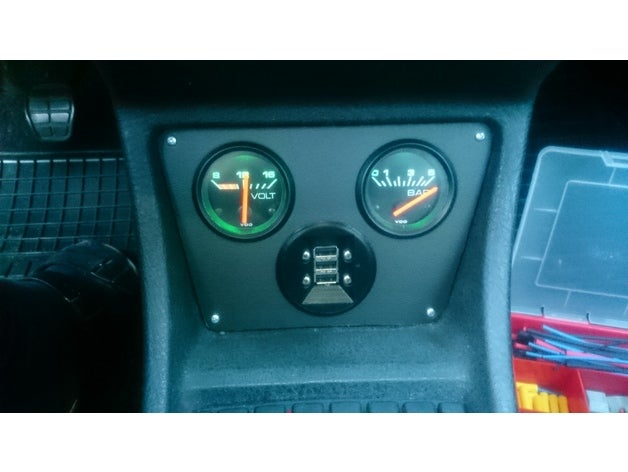 golf 2 console central placas a indústria automotiva mk2 instrumento painel de instrumentos coelho 3D print model - Mito3D