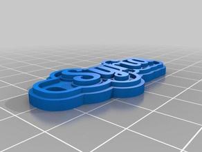 syria keychains customized 3d print model - Mito3D