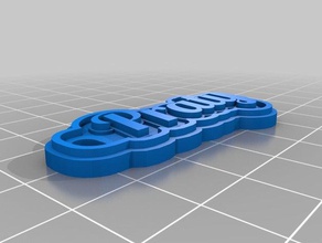 praty Schlüsselanhänger angepasst 3d print model - Mito3D