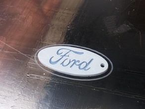 ford focus trousseau de clés porte-clés trou logo 3d print model - Mito3D