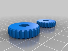bed thumbwheels 3d printer parts 3d print model - Mito3D
