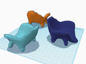 presidente sessel diván decoración 3d print model - Mito3D
