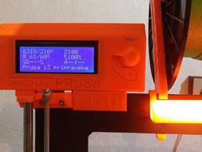 lcd titular do quadro 3d a impressora partes de montagem prusa i3 aço reprap sainsmart 3d print model - Mito3D