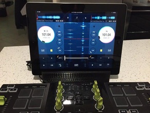 stand ipad hercules dj air console tablet disc-jockey mixing music 3d print model - Mito3D