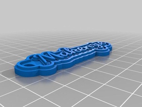 makenzie keychain-2 Schlüsselanhänger angepasst 3d print model - Mito3D