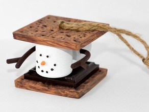 marshmallow smores enfeite de natal alimentos bebida 3d print model - Mito3D
