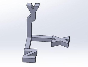 xyz axis orientation conventions engineering mechanics physics robotics 3d print model - Mito3D