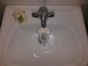 press-fit robinet de salle bains d'extension la fontaine cuisine l'eau 3d print model - Mito3D