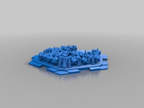 Kırlangıç 3d catan arazi parçaları birbirine oyunlar yerleşimciler 3d print model - Mito3D