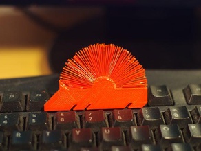 hedgehog spikes furry animals brush hair 3d print model - Mito3D