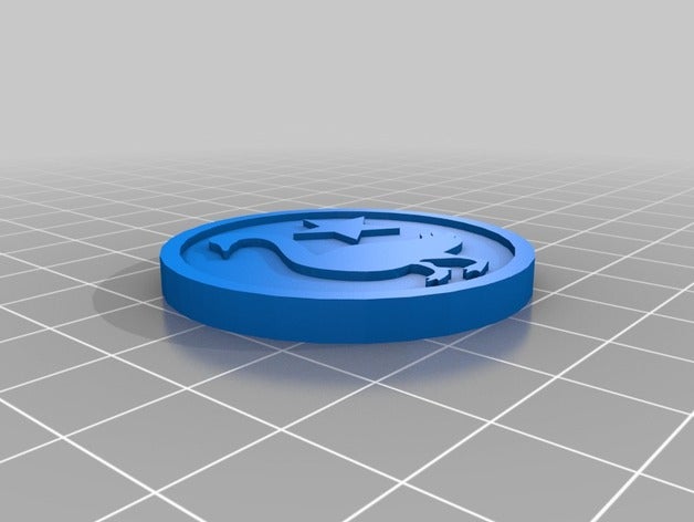 tempesta re tuono golden goose moneta 3d stampa 3D print model - Mito3D