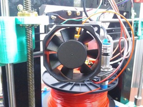 60mm montagem de ventilador 31mm direta unidade extrusora 3d a impressora extrusoras resfriamento fluência o calor superaquecimento sobreaquecimento motor passo 3d print model - Mito3D
