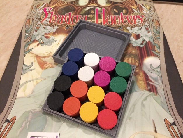 shadow hunters board game token box games accssory boardgame 3D print model - Mito3D