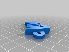 Anahtarlık seviyorum özelleştirilmiş 3d print model - Mito3D