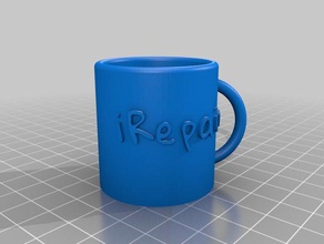 cup irepair kitchen dining customized 3d print model - Mito3D
