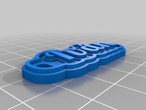 my customized multiline tag keychains 3d print model - Mito3D