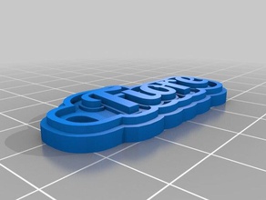 fiore keychains customized 3d print model - Mito3D