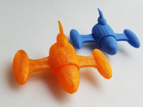 cute rocket toys games 3d print model - Mito3D