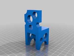 swiss cheese chair model furniture 3d print model - Mito3D