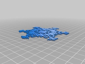 briannas snowflake1 interactive art customized 3d print model - Mito3D