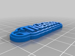 thediekeychain i portachiavi personalizzato 3d print model - Mito3D