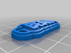 beau llavero llaveros personalizado 3d print model - Mito3D