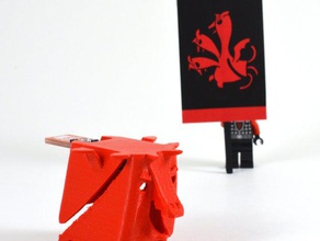 tengo targaryen dragón sigilo a los animales fizzbit gameofthrones 3d print model - Mito3D