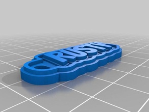 rusty chaveiro chaveiros personalizado 3d print model - Mito3D
