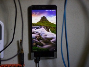 xiaomi redmi 2 duvara monte edin mobil telefon cep telefonu Şili vida basit akıllı tutucu 3d print model - Mito3D