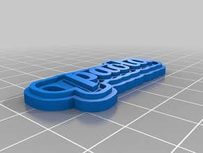 llavero paola groc keychains customized 3d print model - Mito3D