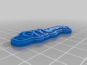 lilys keychain keychains customized 3d print model - Mito3D