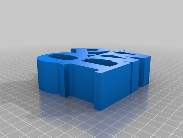 meine angepasste word-Skulptur Skulpturen 3D print model - Mito3D