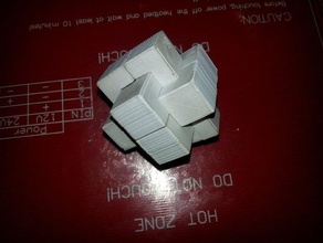 Rechnungen buffling burr level 5 Rätsel puzzle casse tte chinois Kassette croix chinoise cutler 3d print model - Mito3D