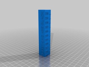 calibración de la temperatura torre hobbyking abs negro 3d impresión pruebas personalizado 3d print model - Mito3D