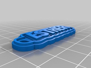 esther keychain keychains customized 3d print model - Mito3D