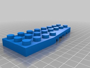 left wing duplo brick construction toys customized 3d print model - Mito3D