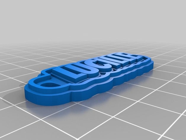 lucille llavero llaveros personalizado 3D print model - Mito3D