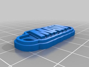 maw Schlüsselbund Schlüsselanhänger angepasst 3d print model - Mito3D