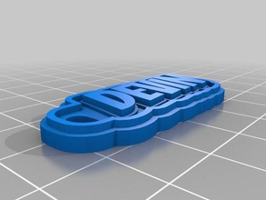 devin keychain keychains customized 3d print model - Mito3D