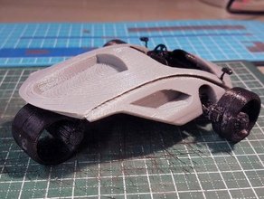 triconda-carretera-un vehículos coche de concepto modelo racer tri rueda 3d print model - Mito3D