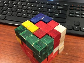 4v4 puzzle cube 3d printing 3d print model - Mito3D